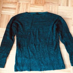 Theory turquoise sweater size small